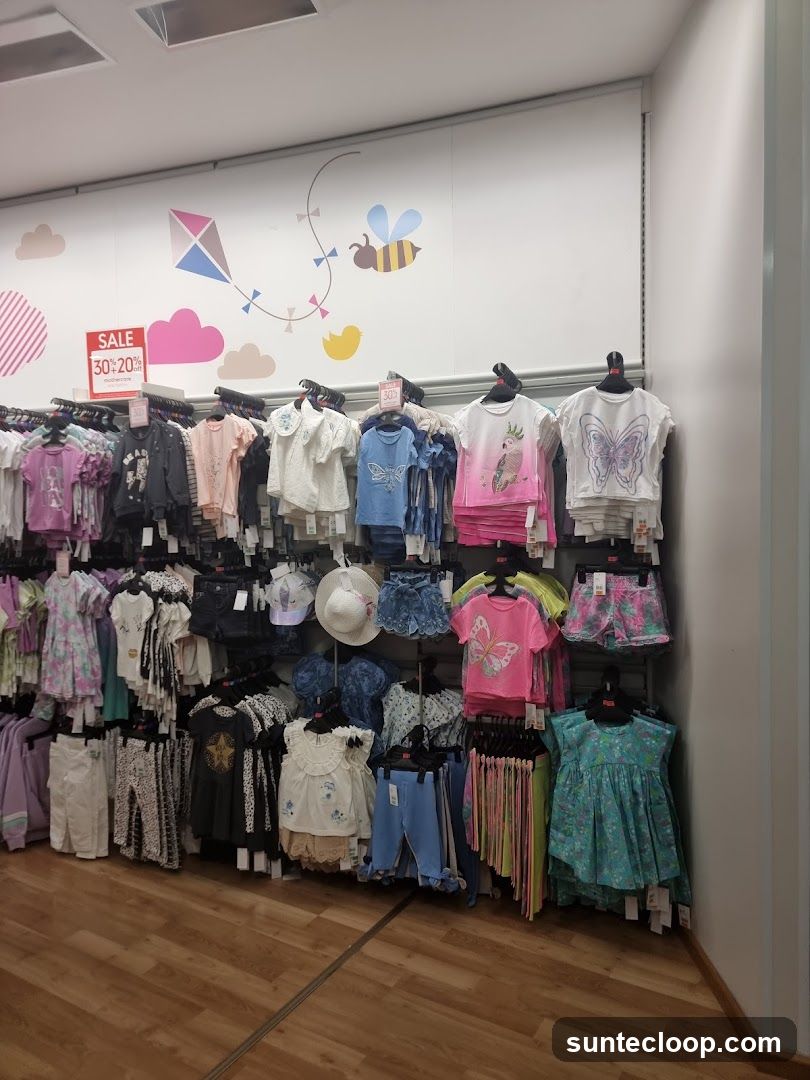 Children's Clothing Display