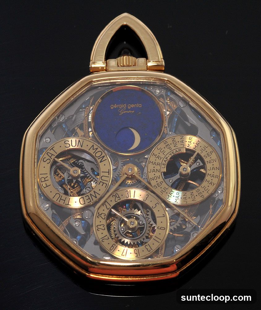 Gérald Genta Perpetual Calendar Pocket Watch