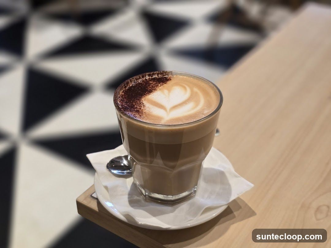 Latte with Heart Art