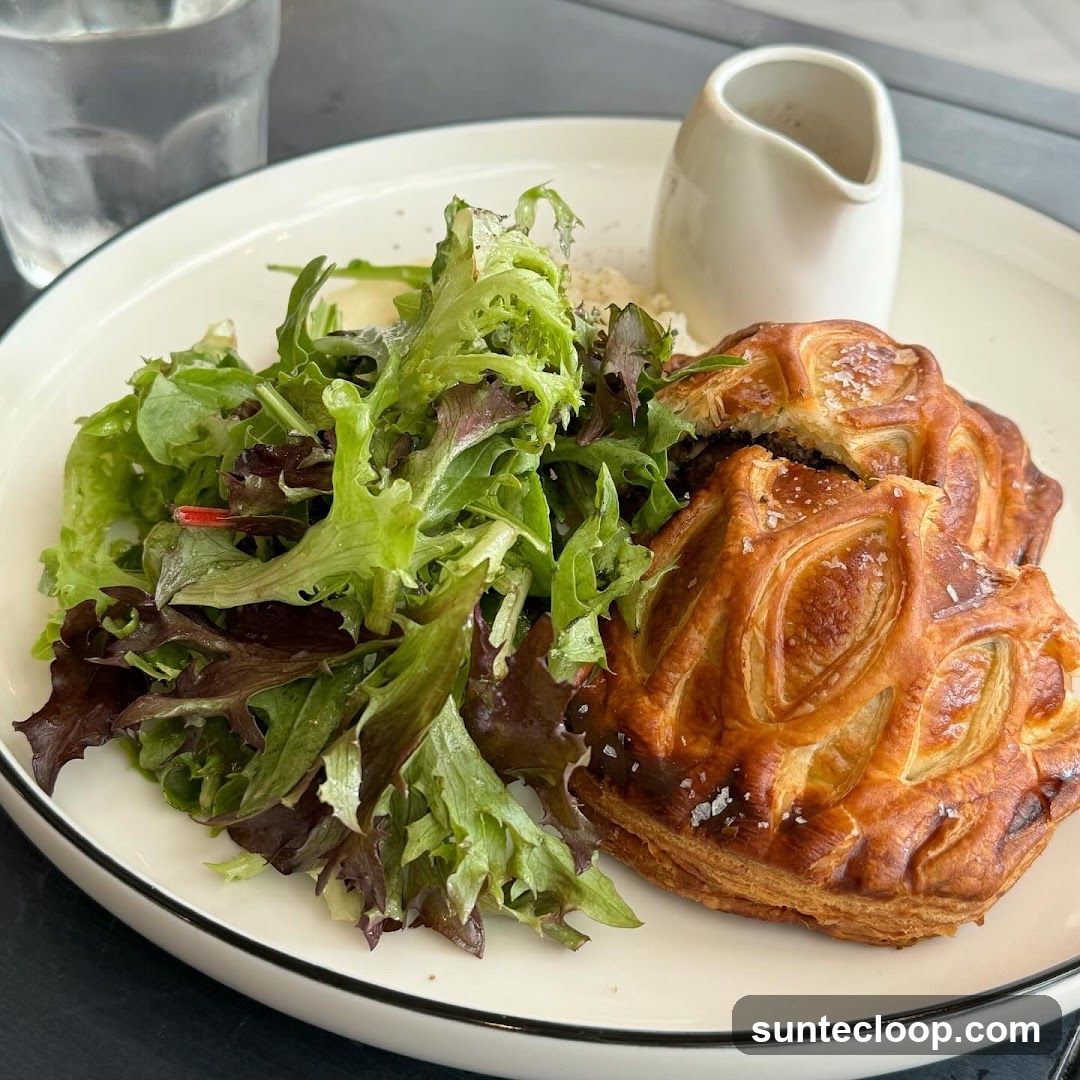 Savory Pastry with Salad