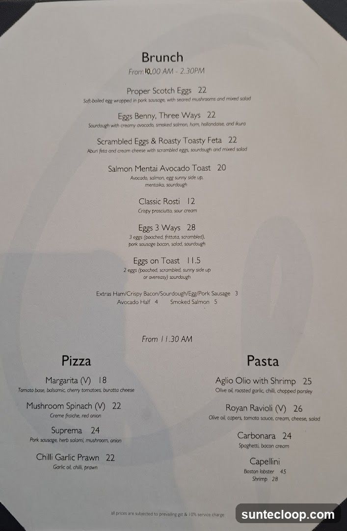 Brunch, Pizza, Pasta