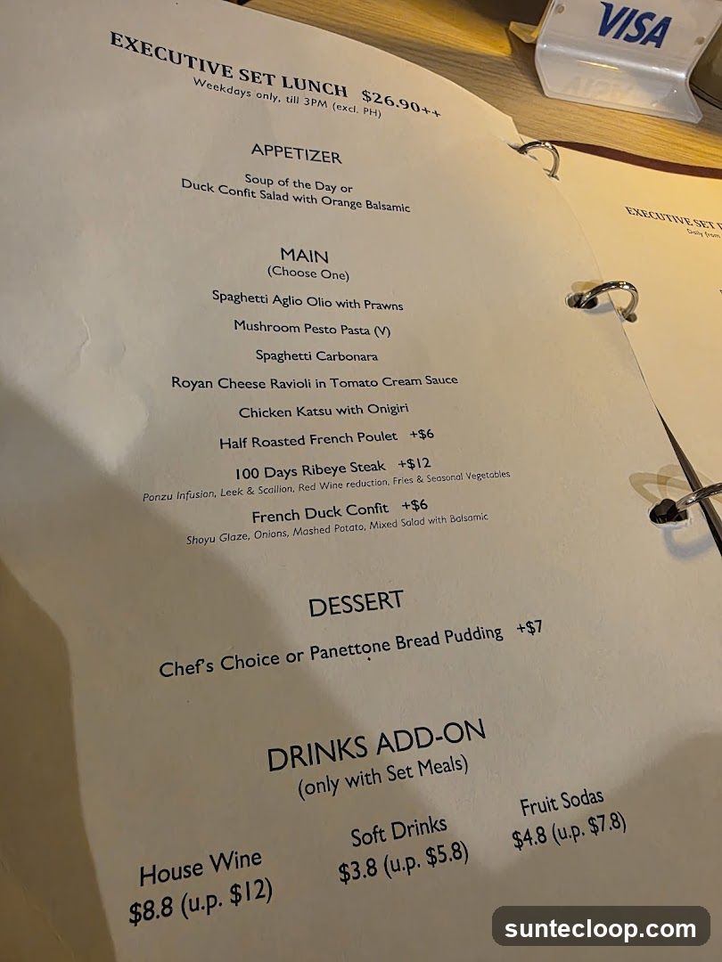 Executive Set Lunch
