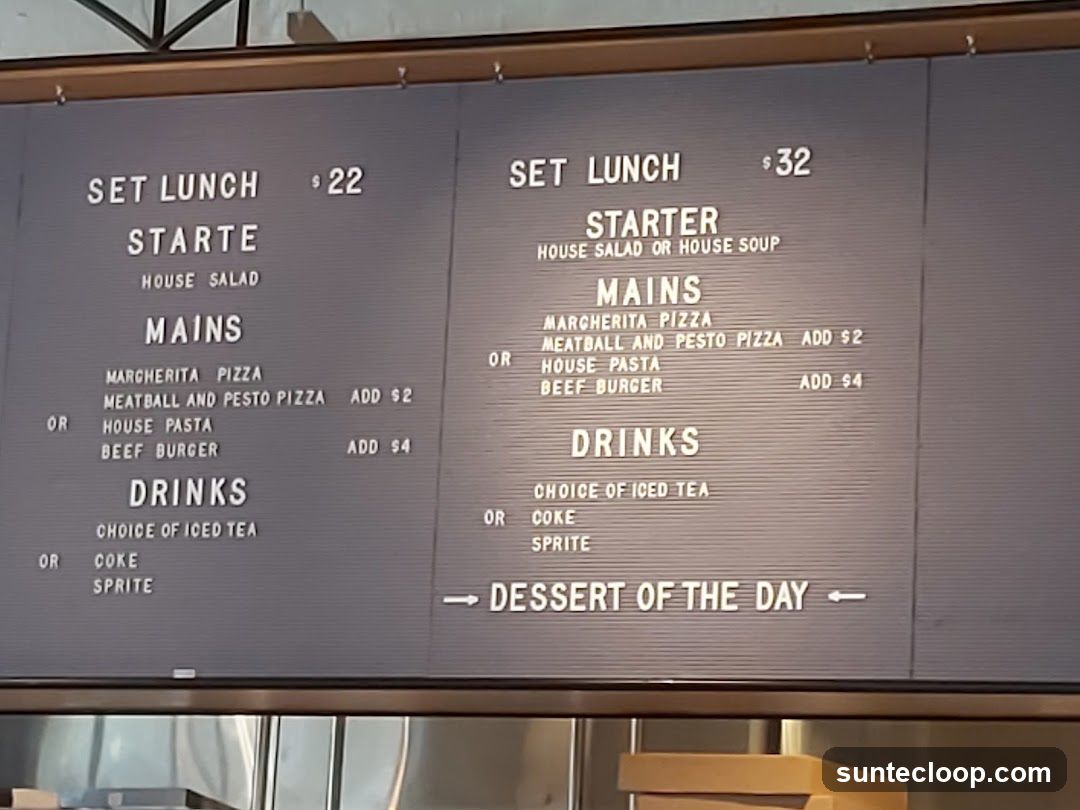 Set Lunch Menu