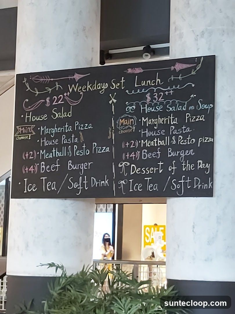 Weekdays Set Lunch