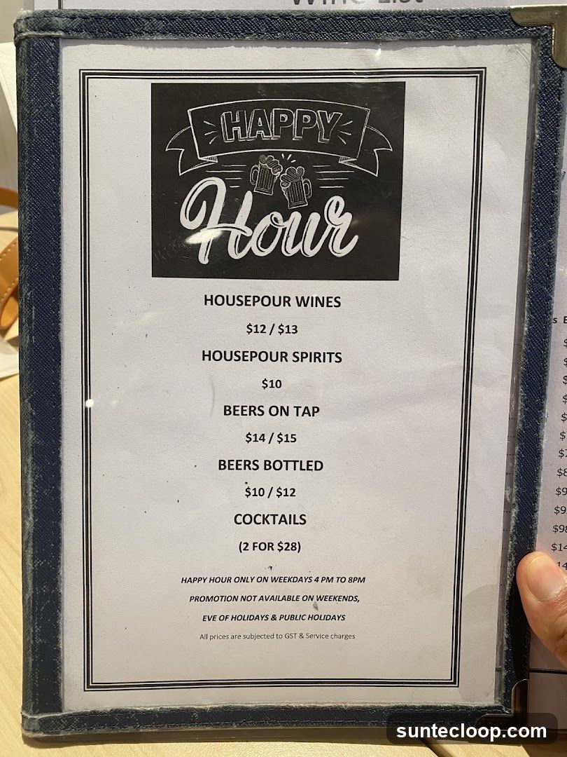 Happy Hour Menu