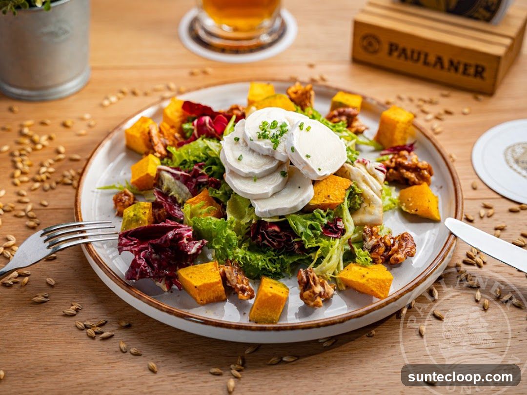 Salad with Goat Cheese and Pumpkin