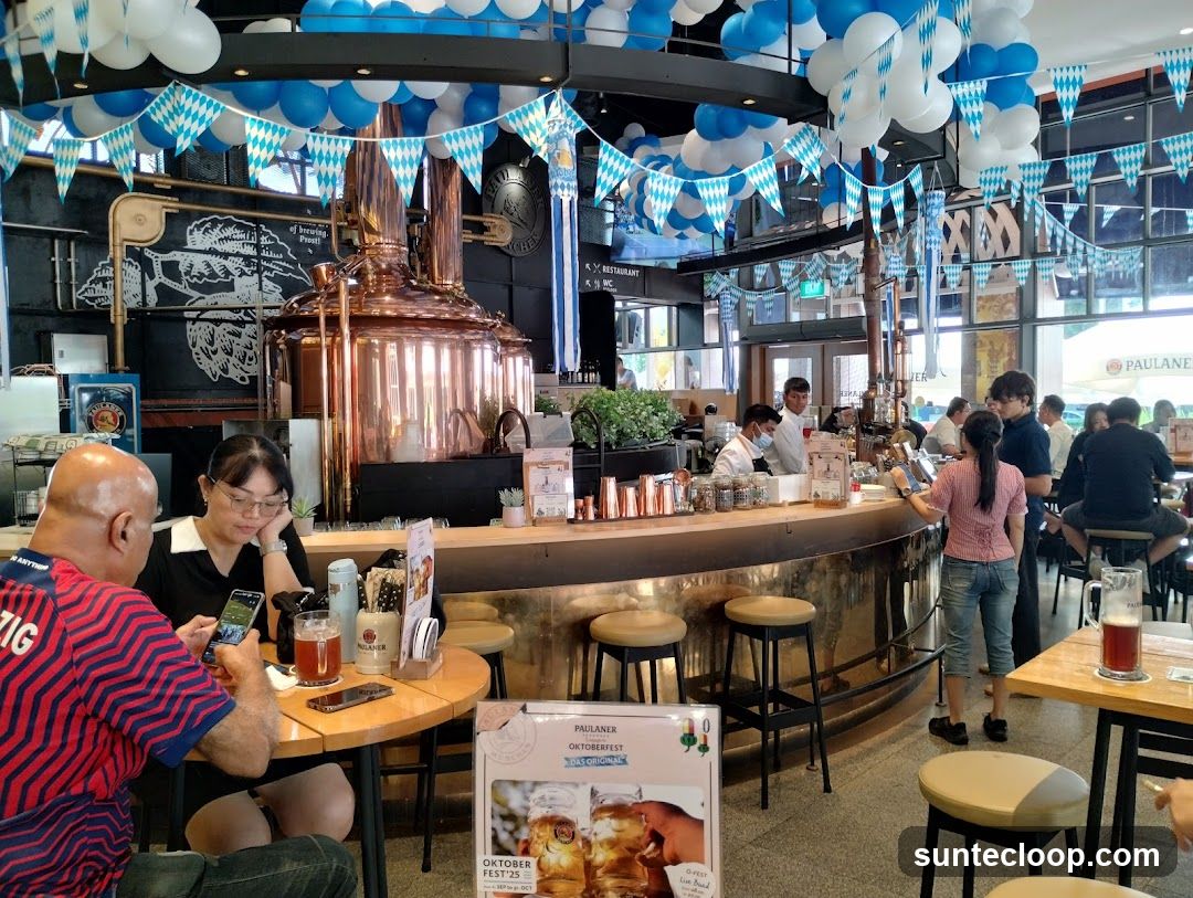 Oktoberfest Decorations at a Brewery