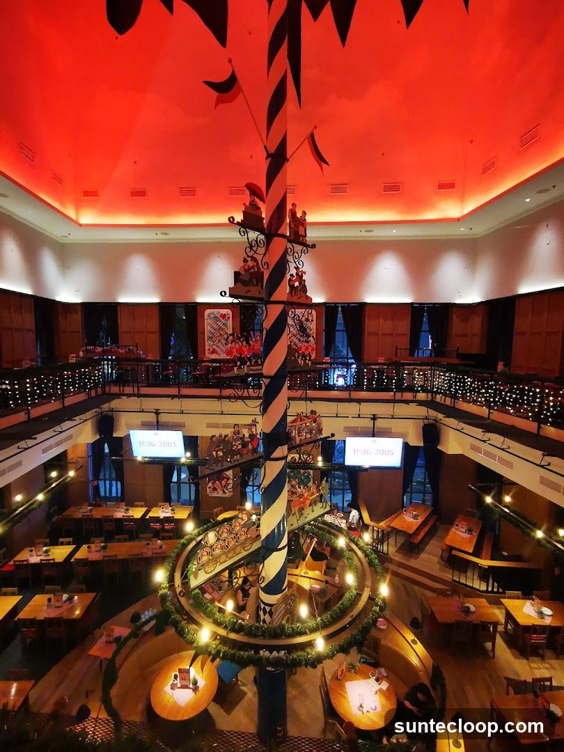 Interior of a German-themed restaurant