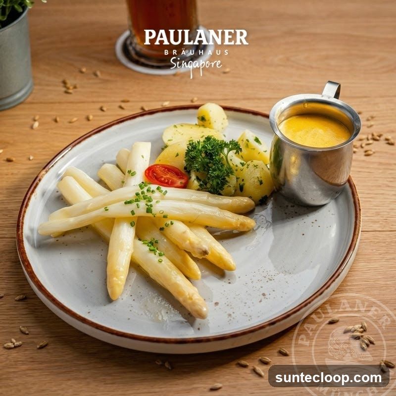 White Asparagus with Potatoes and Sauce