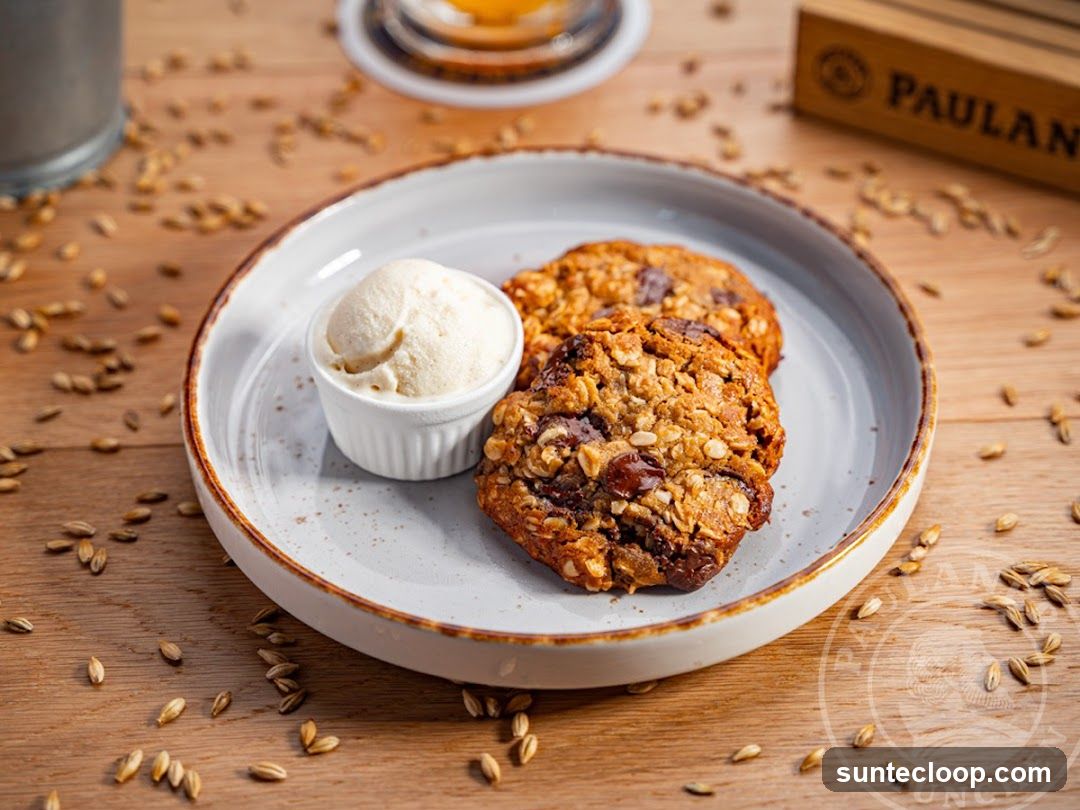 Oatmeal Chocolate Chip Cookies with Ice Cream