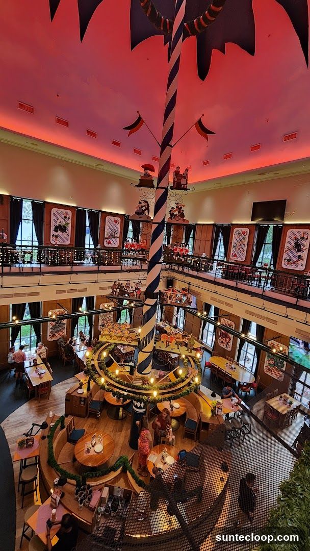 Interior of a German-themed restaurant