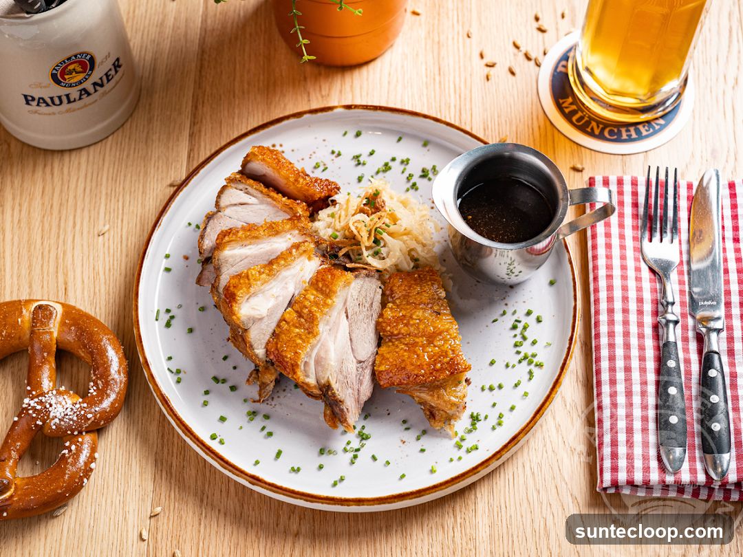 Roast Pork with Sauerkraut and Beer