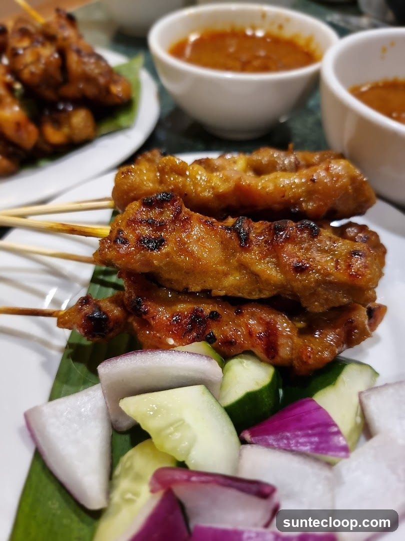 Chicken Satay with Peanut Sauce