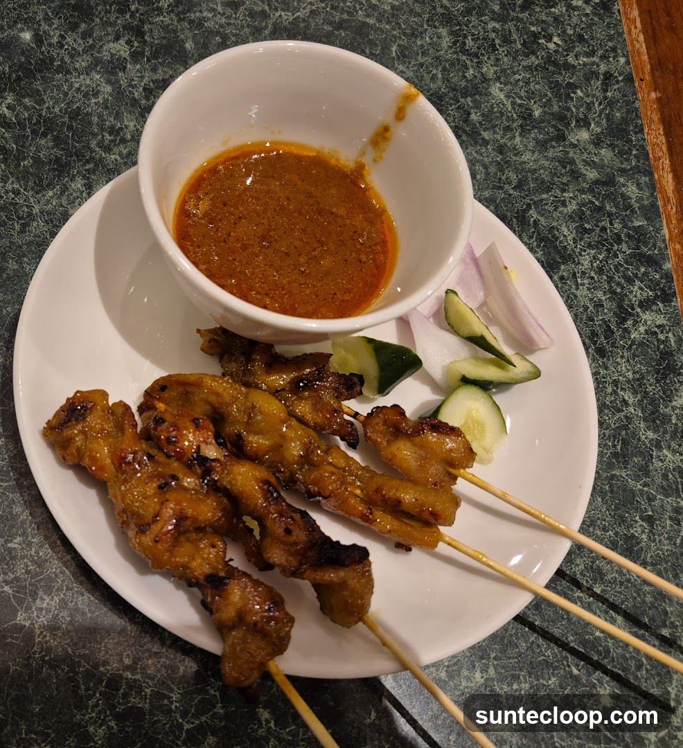 Chicken Satay with Peanut Sauce
