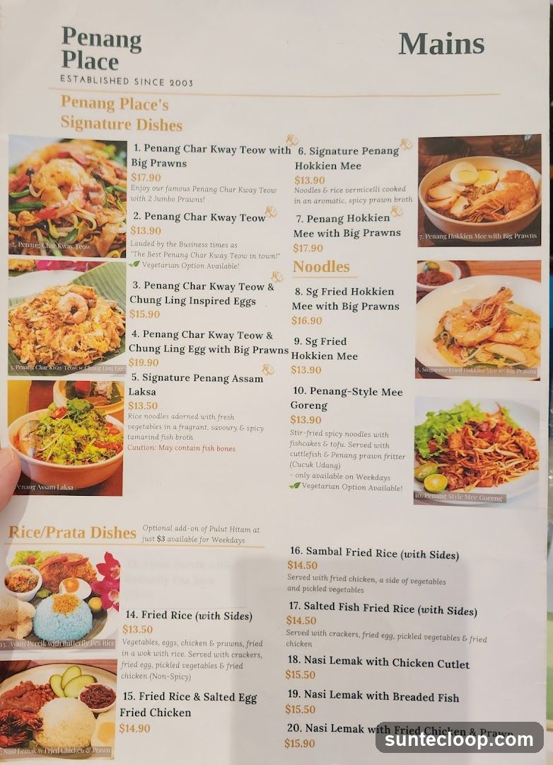 Penang Place Mains