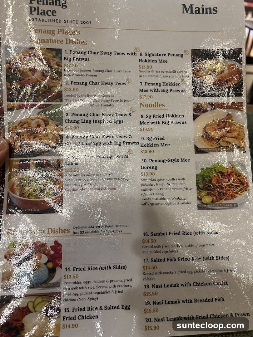 Penang Place Mains