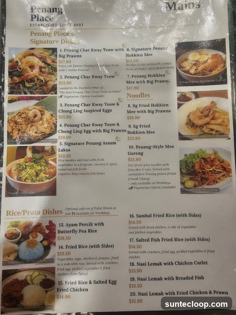 Penang Place Mains