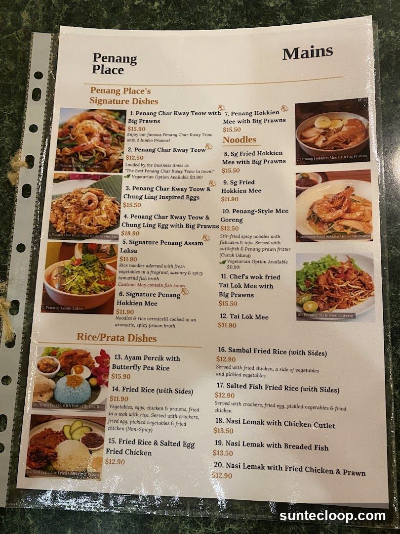 Penang Place Mains