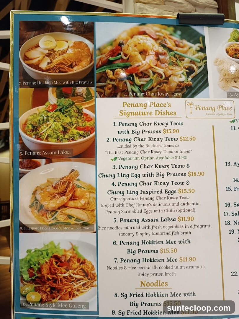 Penang Place's Signature Dishes
