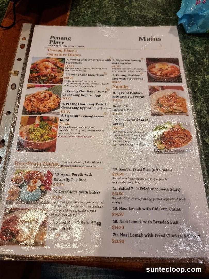 Penang Place Mains