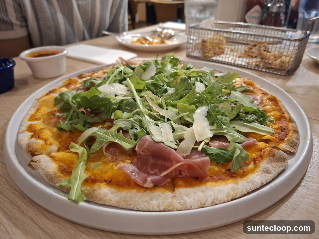Prosciutto and Arugula Pizza