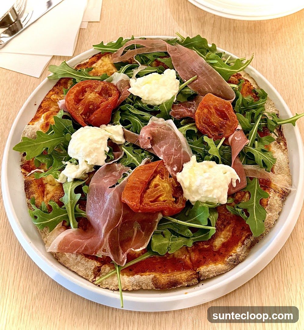 Prosciutto and Burrata Pizza