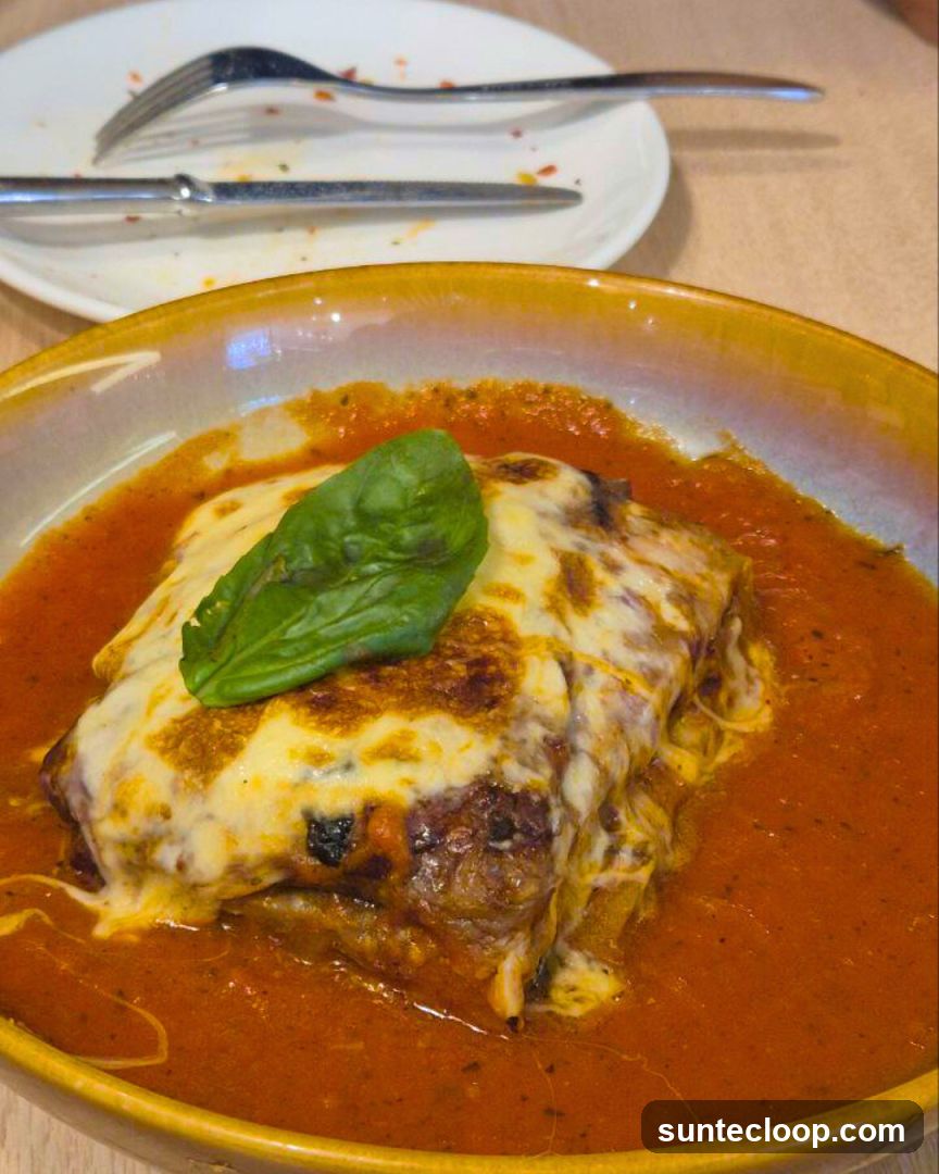 Lasagna with Melted Cheese