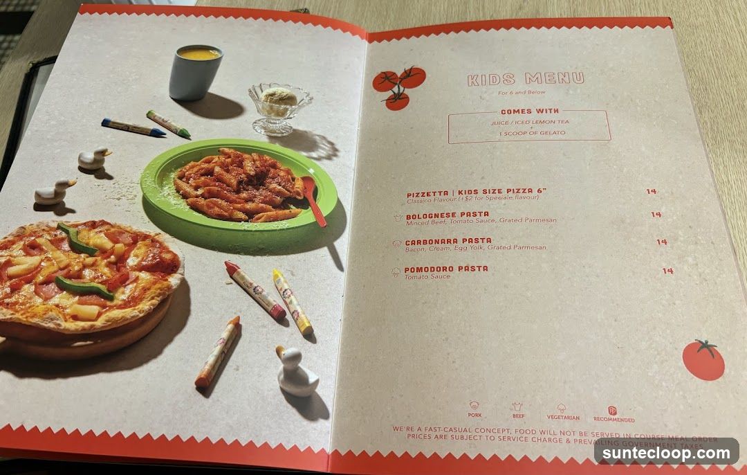 Kids Menu