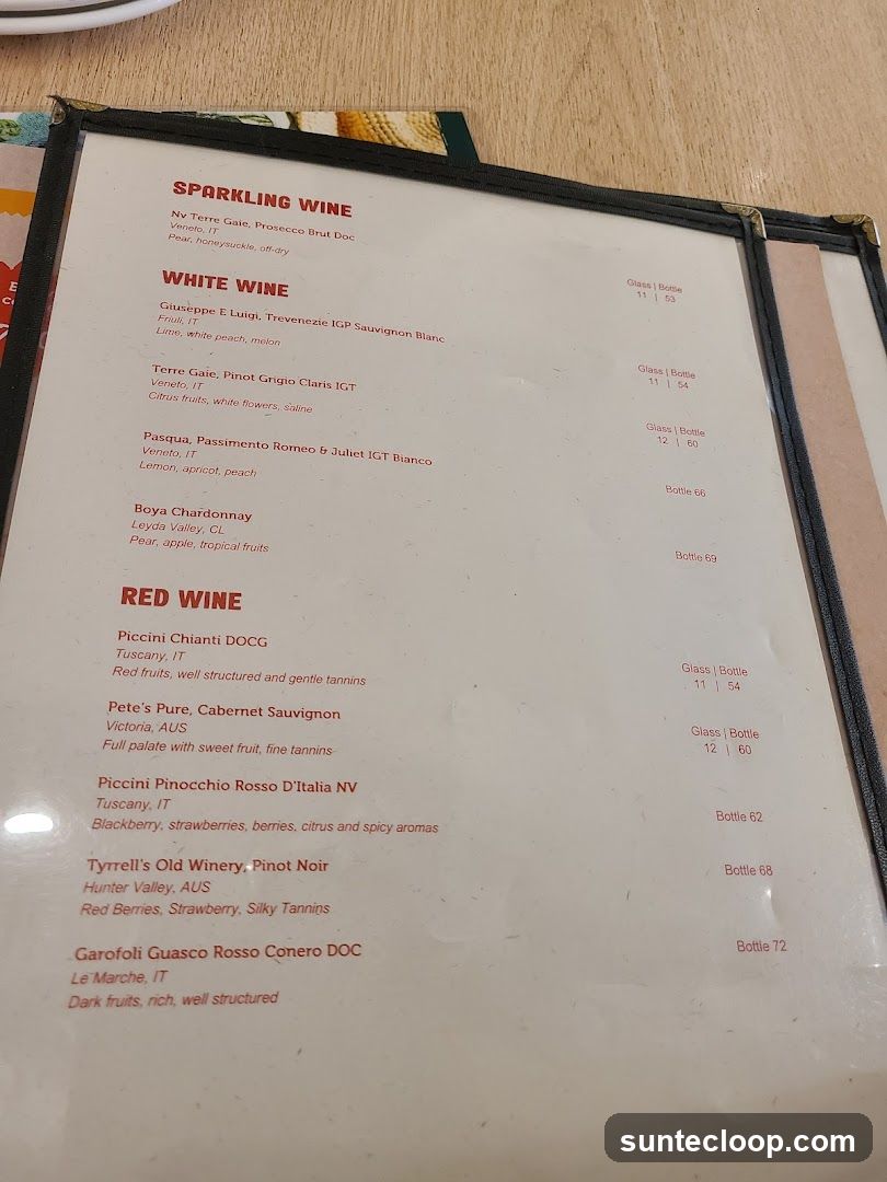 Wine List
