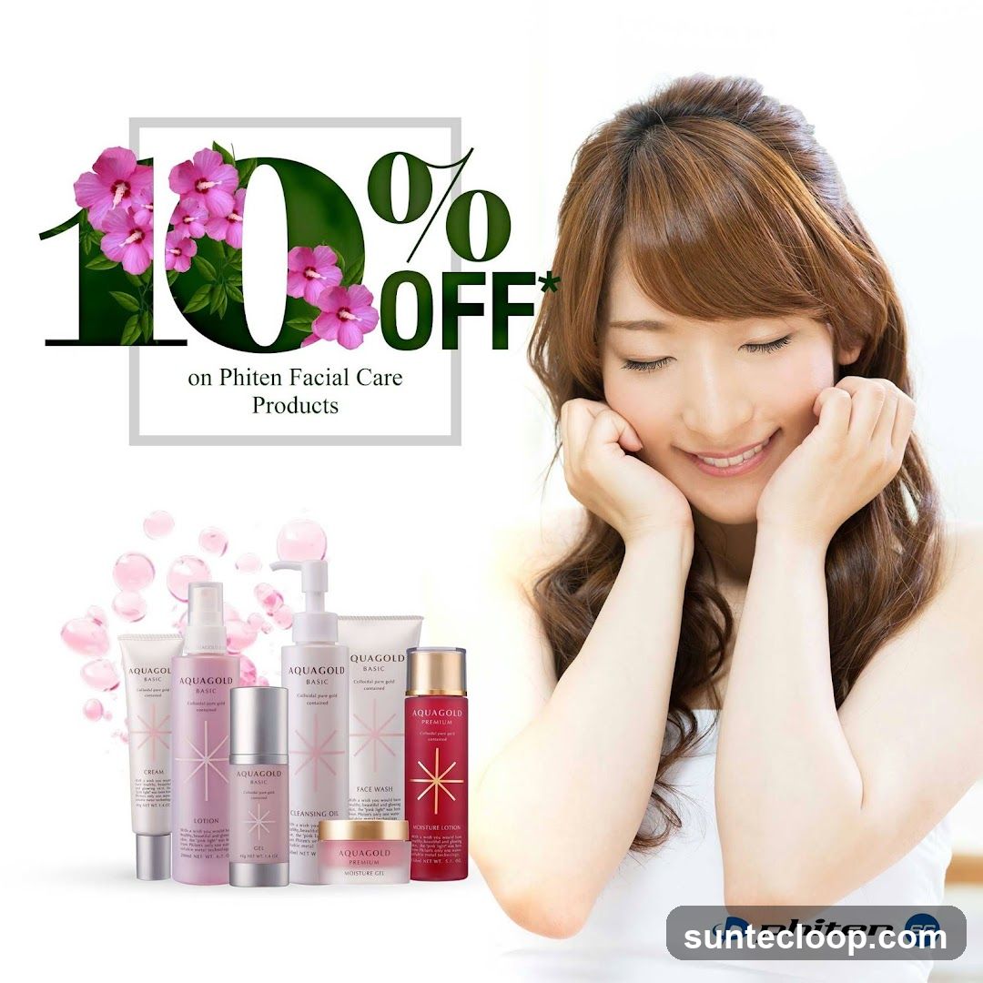 Phiten Facial Care Products Promotion