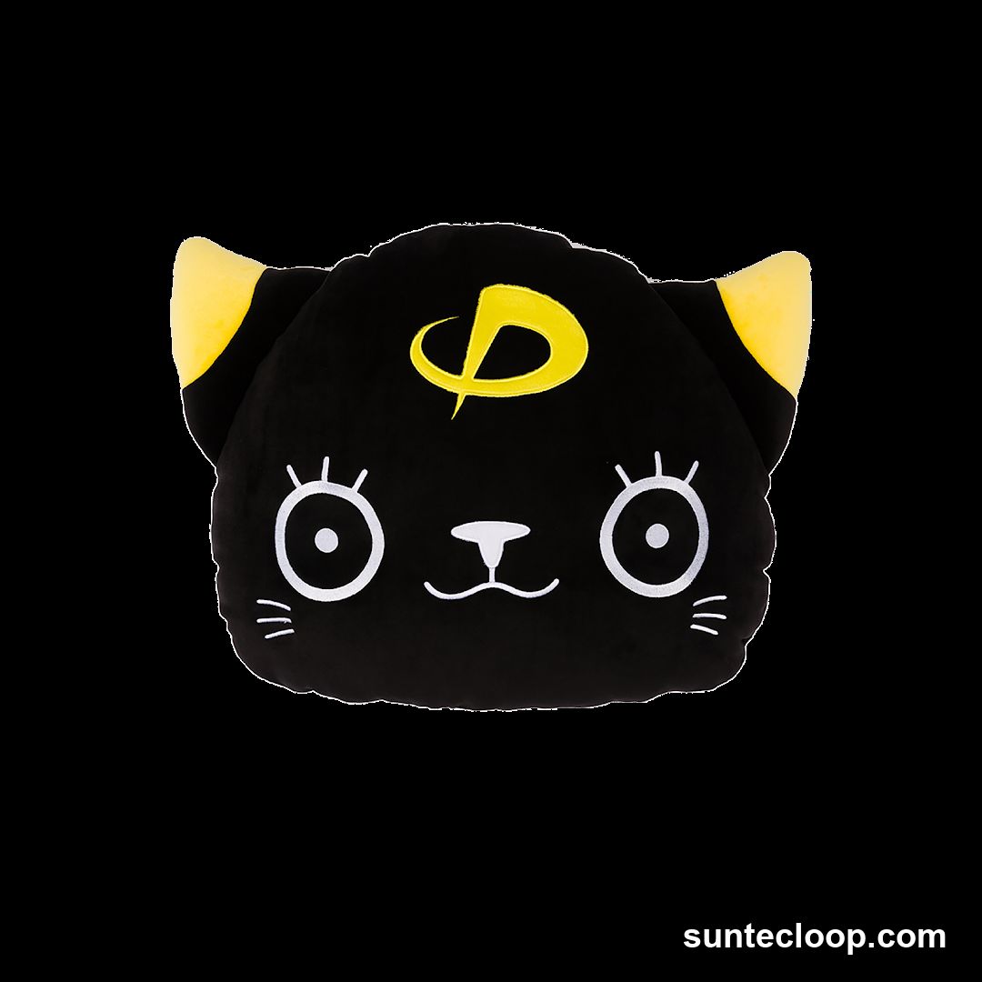 Black Cat Pillow