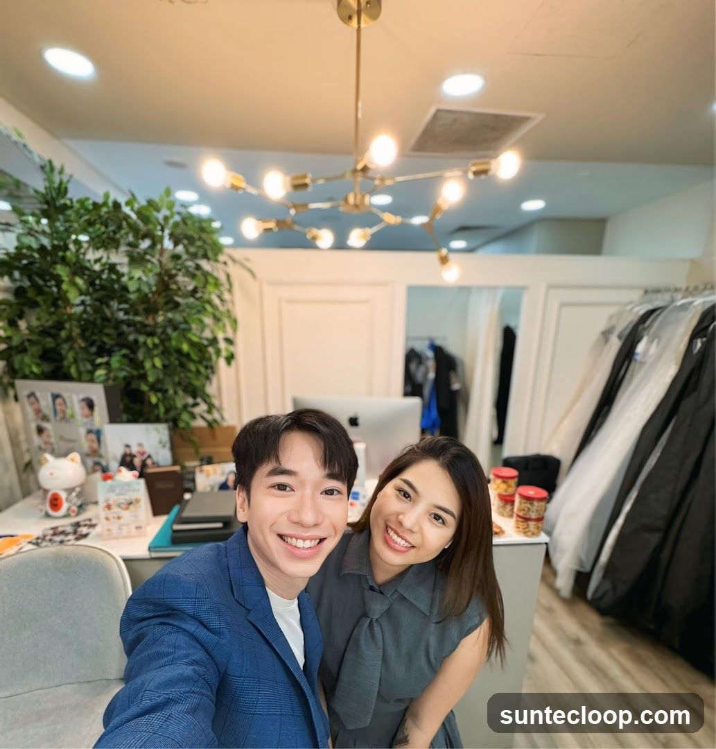 Couple Posing in a Boutique