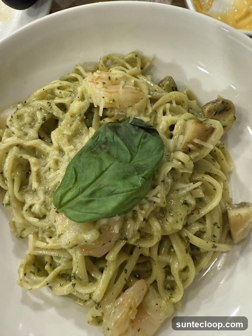 Shrimp Pesto Pasta