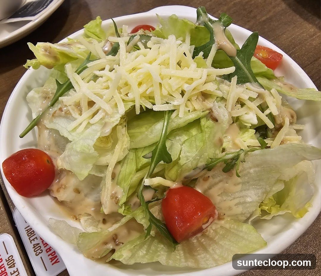 Salad with Cheese and Tomatoes