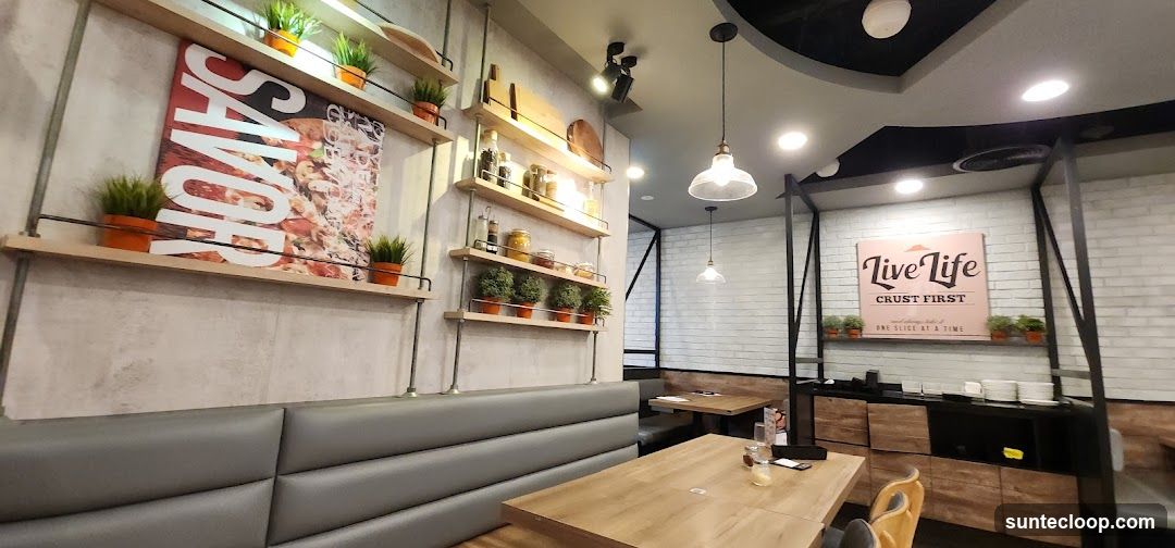 Restaurant Interior with Pizza Decor