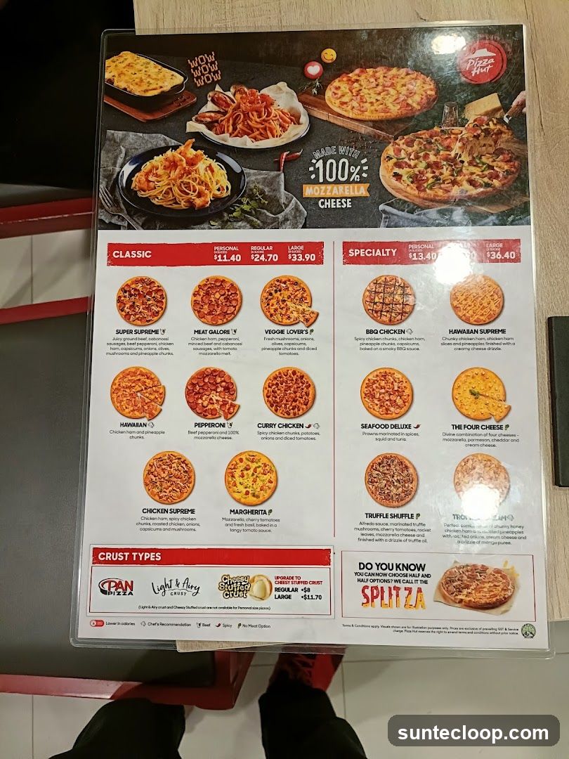 Pizza Hut Menu