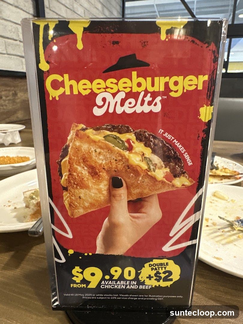 Cheeseburger Melts Advertisement