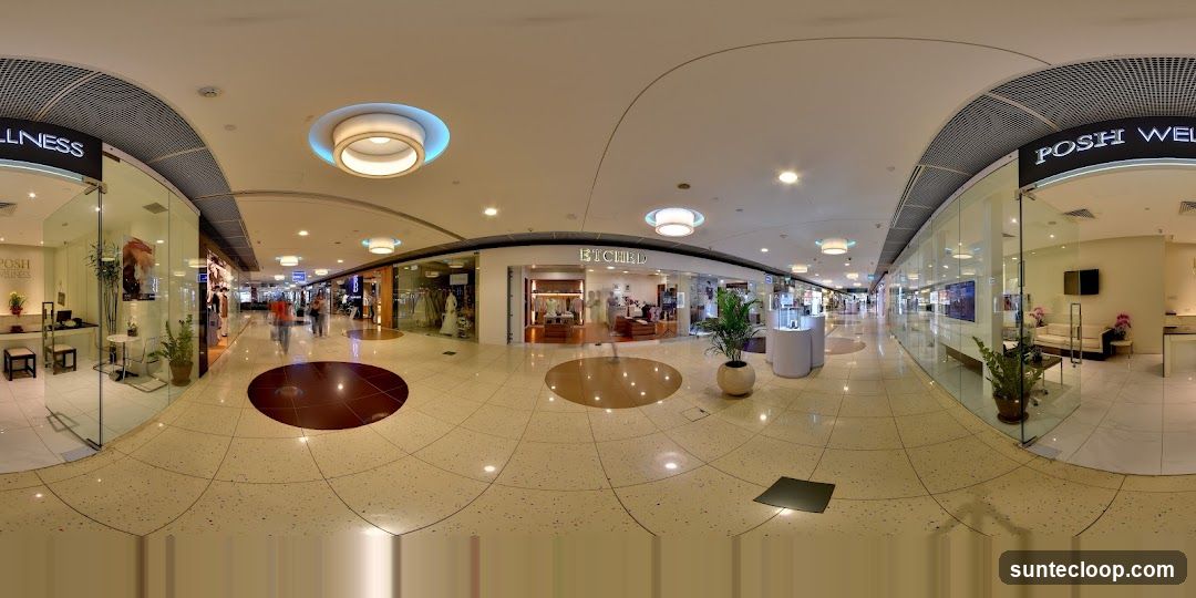 Mall Interior with Shops