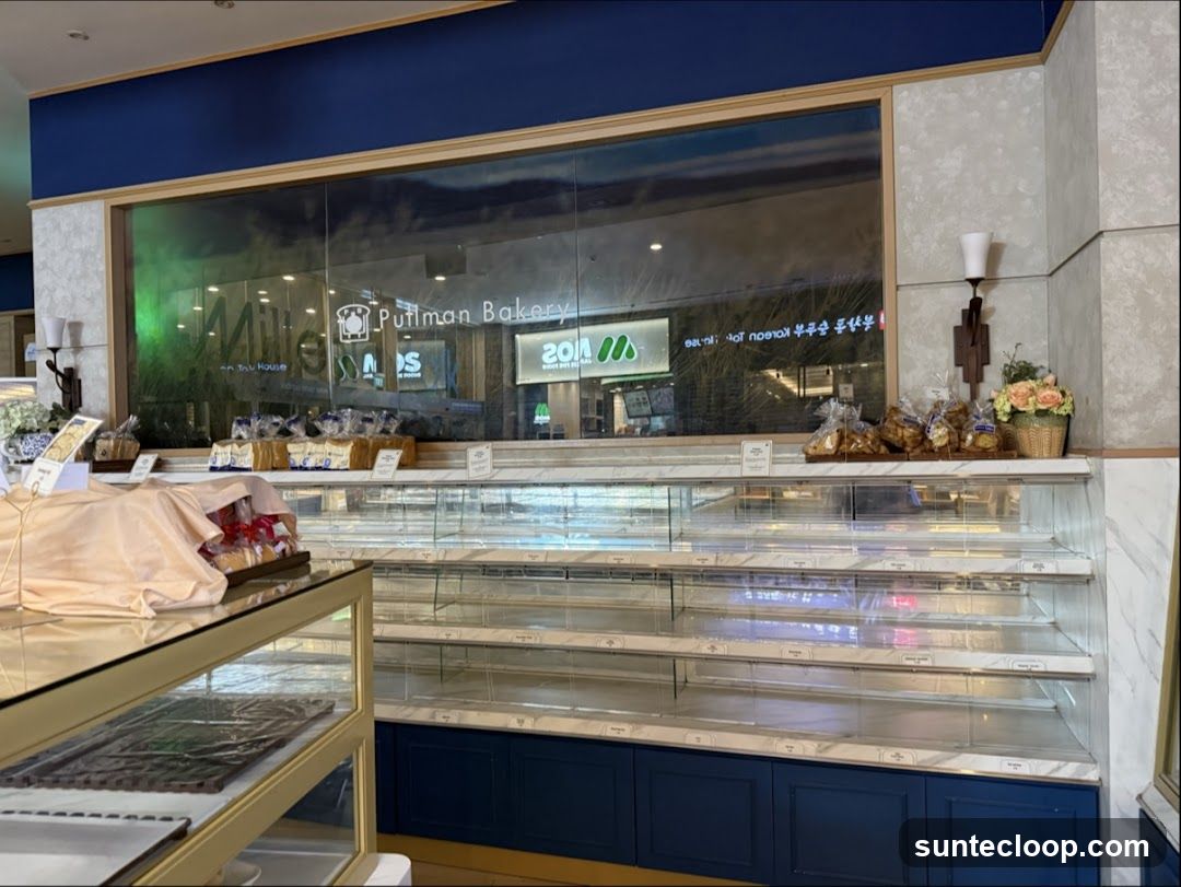 Empty Bakery Display Cases