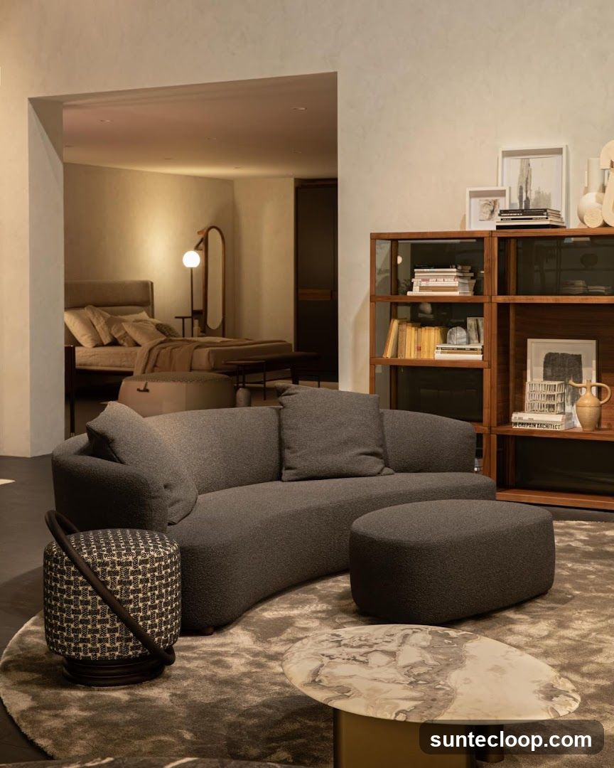 Modern Living Room Display