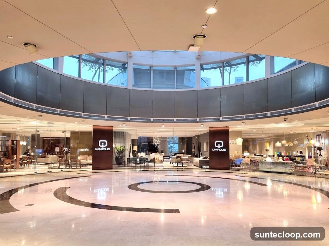 Interior of a modern furniture store