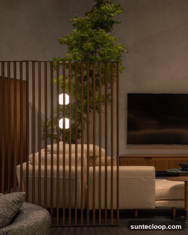 Modern Living Room with Natural Elements