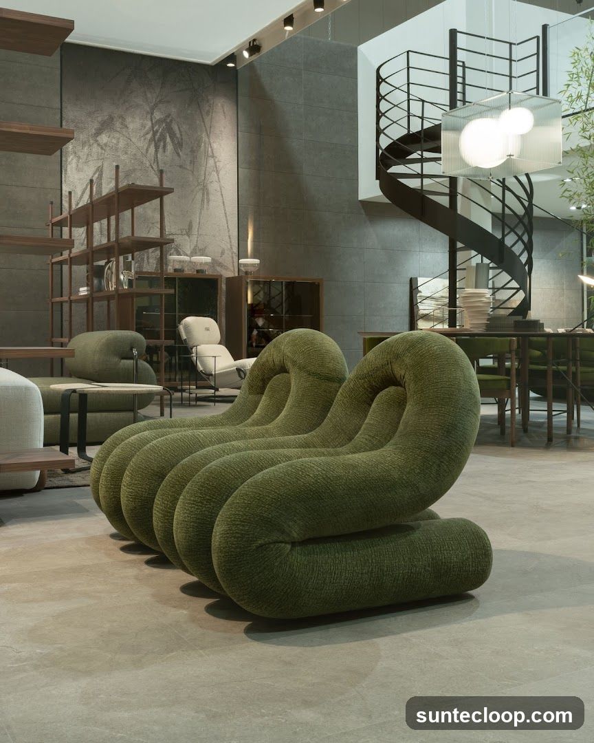 Modern Living Room Display