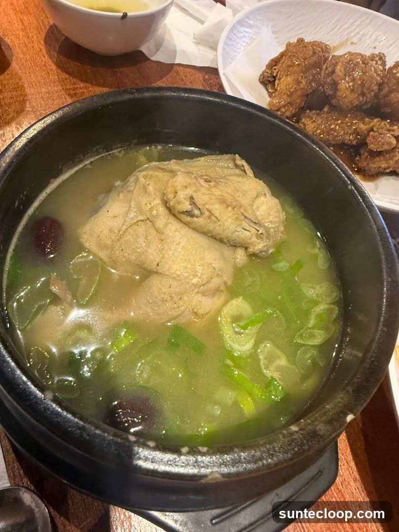 Korean Chicken Soup and Fried Chicken Wings