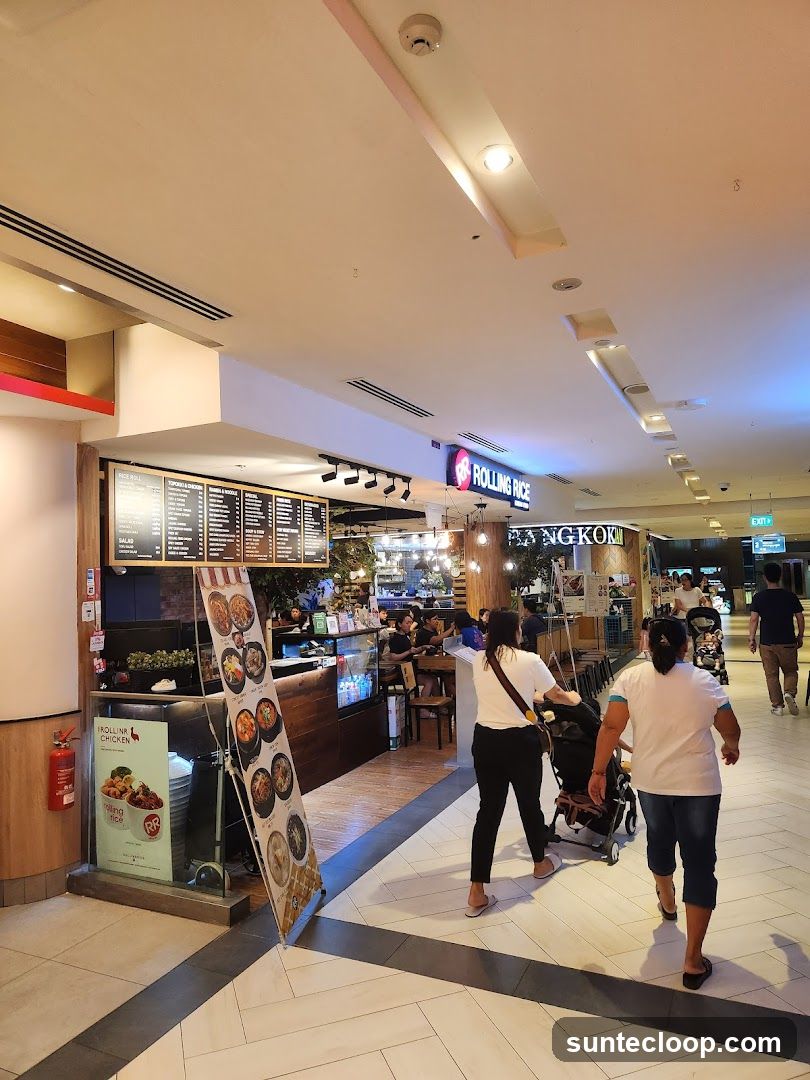 Food court with various stalls