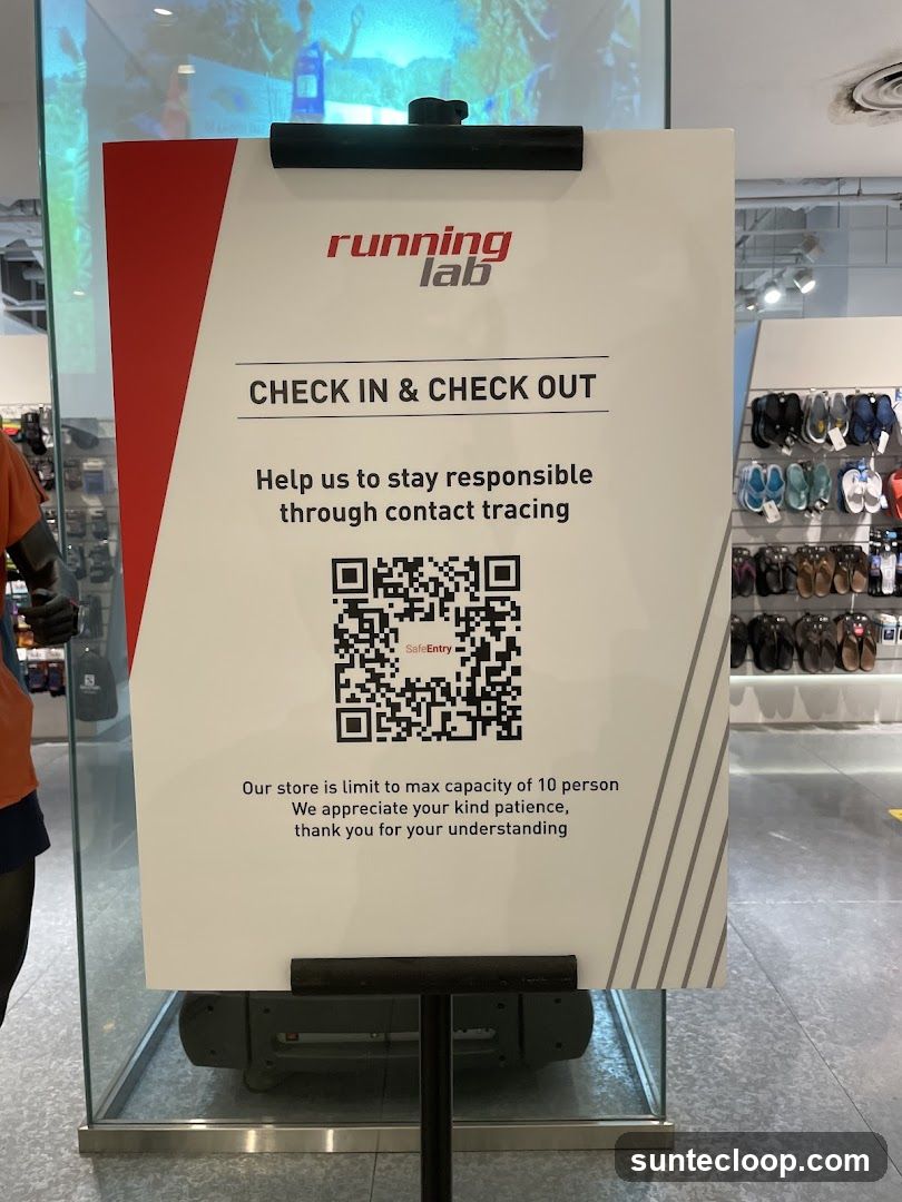 Running Lab Contact Tracing Sign
