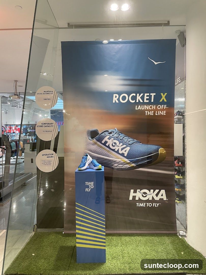 Hoka Rocket X Launch Display