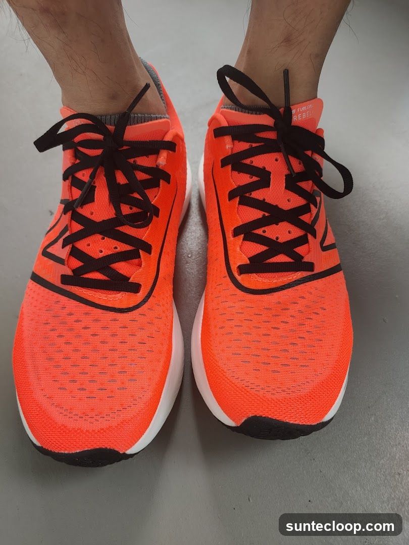 Bright Orange Running Shoes
