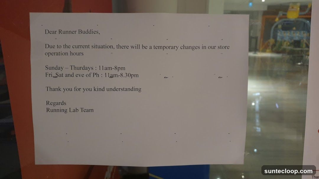 Store Operation Hours Notice