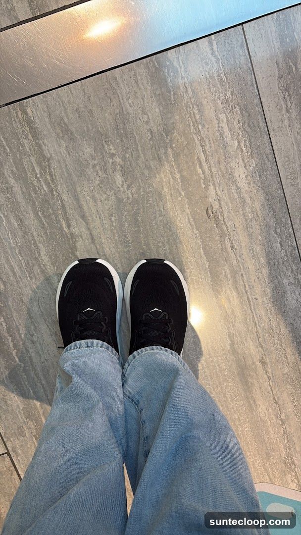 Black Sneakers and Jeans